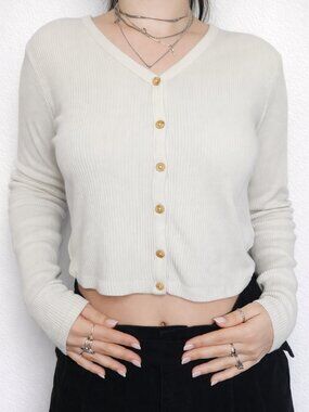 LEVIS Cropped Ribbed Sweater